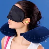 Travel Selection 3 in 1 with Comfort Neck Pillow Sleeping Eye Mask & Travel Earplug Set — 4