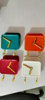 Creative Clock-Design Wall Mounted Mobile Charging Stand & Cable Organizer Holder,phone holder,ওয়াল মাউন্টেড ক্লক ডিজাইন মোবাইল চার্জিং স্ট্যান্ড এবং কেবল অর্গানাইজার হোল্ডার — 2