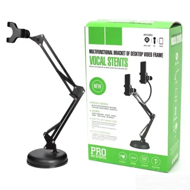 MULTIFUNCTIONAL VOCAL STENTS DESKTOP BRACKET (Black)