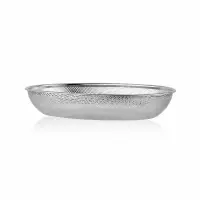 Premium Stainless Steel Perforated Oval Fruit & Vegetable Basket — 4