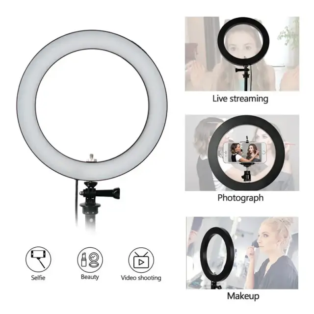 12 Inch Ring Light with 6 Fit Stand