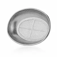Premium Stainless Steel Perforated Oval Fruit & Vegetable Basket — 2