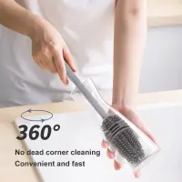 Silicone Bottle Cleaning Brush Bottle Cleaner for Washing Baby Bottles Handle Brush — 7