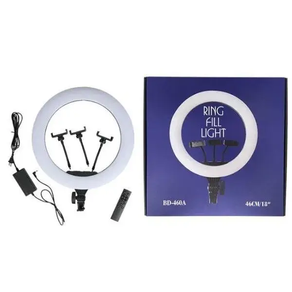18 inch Ring light with stand (7 foot) BD 460