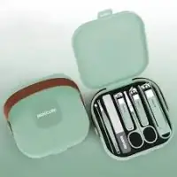 8 in 1 Manicure Kit Set.  8 in 1 Nail Clipper Set, ৮ পিসের নখ কাটার এবং মেকআপ বক্স সেট — 3