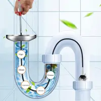 ড্রেন ক্লিনার ক্লগ রিমুভাল ক্লিনিং টুল / Drain / Basin pipe/ Tar Cleaner — 5