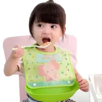 Silicone Baby Bibs With Food Catcher — 1