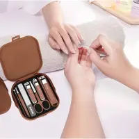 8 in 1 Manicure Kit Set.  8 in 1 Nail Clipper Set, ৮ পিসের নখ কাটার এবং মেকআপ বক্স সেট — 7