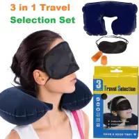 Travel Selection 3 in 1 with Comfort Neck Pillow Sleeping Eye Mask & Travel Earplug Set — 8