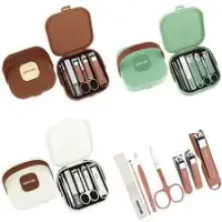 8 in 1 Manicure Kit Set.  8 in 1 Nail Clipper Set, ৮ পিসের নখ কাটার এবং মেকআপ বক্স সেট — 5