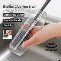Silicone Bottle Cleaning Brush Bottle Cleaner for Washing Baby Bottles Handle Brush — 4