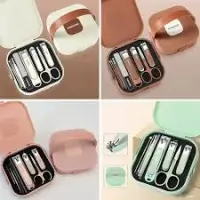 8 in 1 Manicure Kit Set.  8 in 1 Nail Clipper Set, ৮ পিসের নখ কাটার এবং মেকআপ বক্স সেট — 2