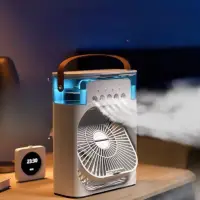 3 in 1 USB Mini Portable Air Cooling Fan with LED Light and Humidifier — 4