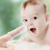 Silicon baby finger toothbrush with cover. কভার সহ সিলিকন বেবি ফিঙ্গার টুথব্রাশ — 2