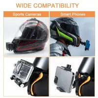 Motorcycle Helmet Chin Mount Holder Bracket for Mobile & GoPro — 9