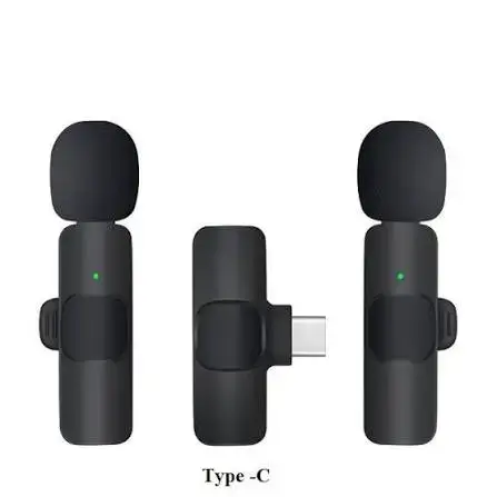 K9 Wireless Lavalier Microphone Upgraded Plug-Play Auto-Syncs Mic For Vlogs Interview Youtubers