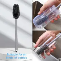 Silicone Bottle Cleaning Brush Bottle Cleaner for Washing Baby Bottles Handle Brush — 5