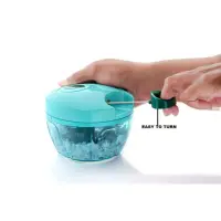 Handy Vegetable Chopper with 3 Stainless Steel Blades — 1