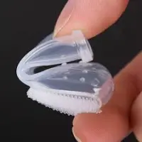 Silicon baby finger toothbrush with cover. কভার সহ সিলিকন বেবি ফিঙ্গার টুথব্রাশ — 7