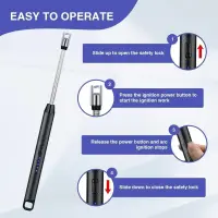 রিচার্জেবল ইউএসবি ইলেকট্রিক লাইটার,Rechargeable USB Electronic Lighter — 2
