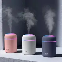 300ml H2O Air Humidifier Portable Mini USB Aroma,Lightning System Humidifier — 1
