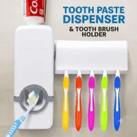 Automatic Toothpaste Dispenser With Toothbrush Holder — 1