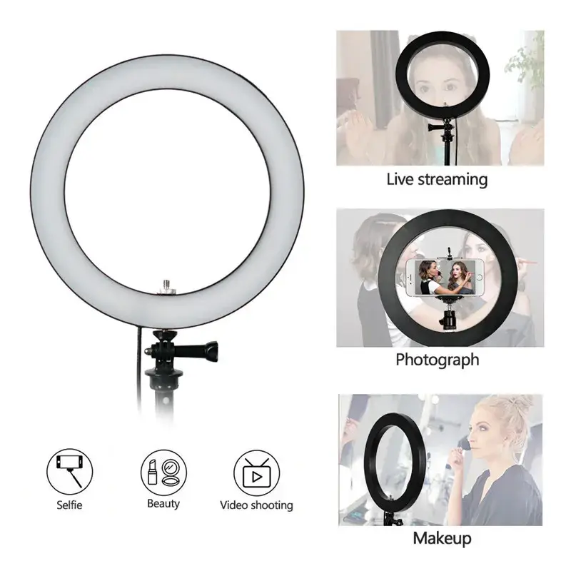 10 Inch Ring Light with 6 Fit Stand