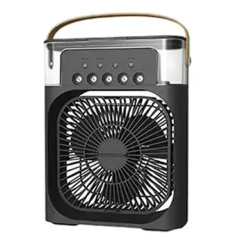 3 in 1 USB Mini Portable Air Cooling Fan with LED Light and Humidifier