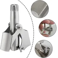 Nose Ear Hair Trimmer Manual Stainless Steel, Shaving And Unwanted Hair Removal Tool-নাক কানের চুল ট্রিমার ম্যানুয়াল স্টেইনলেস স্টিল, শেভিং এবং অবাঞ্ছিত চুল অপসারণ সরঞ্জাম — 5