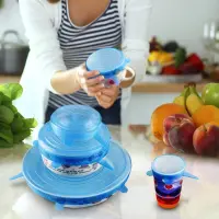 6pcs Silicon Food Cover Set — 4