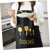 Kitchen Cooking Apron, Waterproof Anti-Oil Polyester Kitchen Apron, Restaurant Apron for Chef Cooking — 2