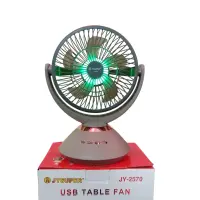 Joy Super JY-2570 Professional 6 Battery Rechargeable Portable Table Fan — 3