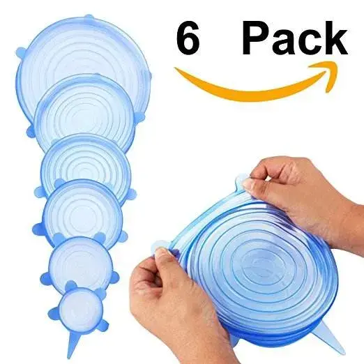 6pcs Silicon Food Cover Set