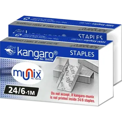 Kangaro 24/6 Staple Pin 2 Pack