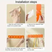 6Pcs Self Adhesive Hook Key Storage Hanger for Kitchen Bathroom Door Wall- রান্নাঘরের বাথরুমের দরজার ওয়াল জন্য 6 পিসি স্ব-আঠালো হুক কী স্টোরেজ হ্যাঙ্গার — 4