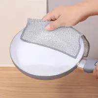 10PCS Magic Silver Wire Dish Cleaning Cloth – Reusable Non-Stick Oil & Rust Removal Kitchen Towel / ১০ পিস ম্যাজিক সিলভার ওয়্যার ডিশ ক্লিনিং কাপড় — 8