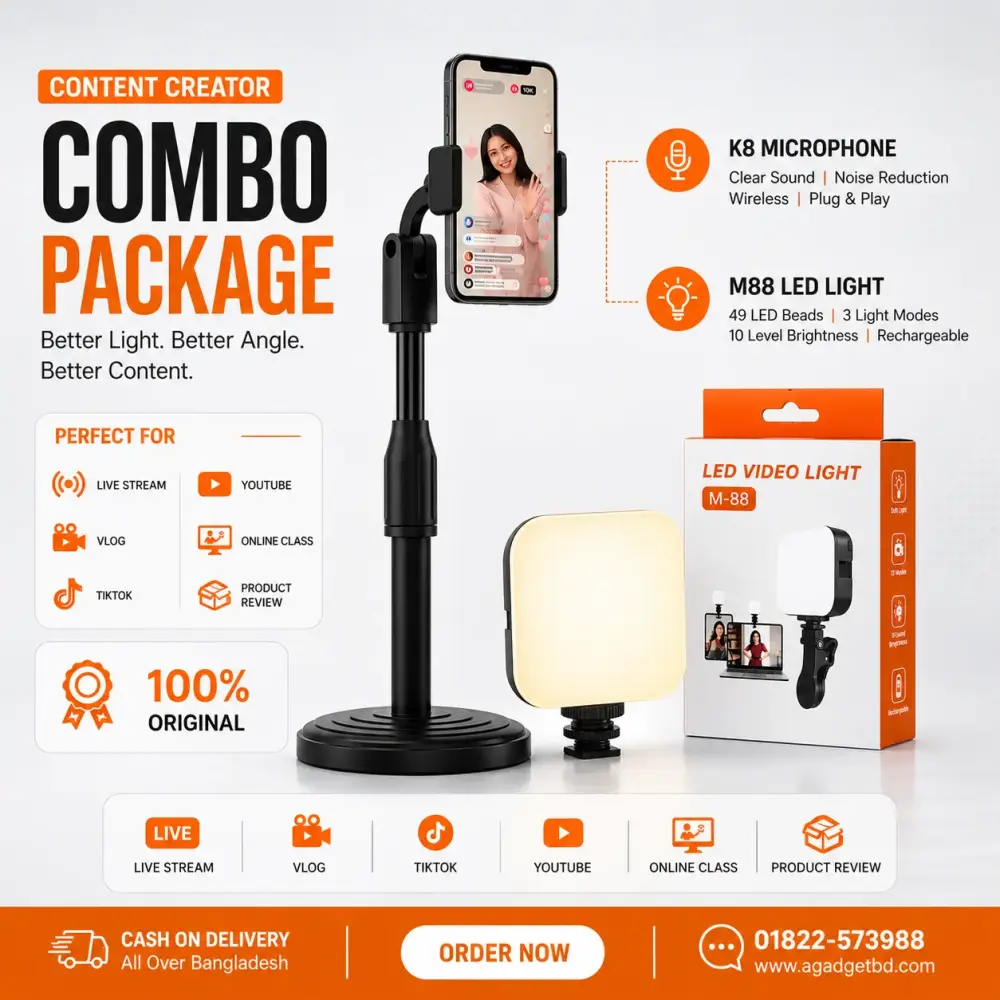 M88 Handheld LED + L7 Mobile Stand