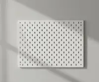 Board-Only Melamine pegboard (Wall Mounting Kit Included) — 9