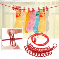 ১২ ক্লিপ স্ট্রেচেবল কাপড় শুকানোর দড়ি / 12 Clip Portable Laundry Rope — 3
