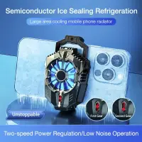 X20 Portable Mobile Phone Radiator Semiconductor Cooling Fan Radiator USB Powered Mobile Phone Cooler (Original) — 2