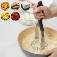 Stainless Steel Potato Press Masher / Burger Press Kitchen Tools Food Masher Crusher — 1