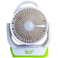 Joykaly YG-729 Rechargeable AC/DC 8 Inch Fan with LED Light – Dual Power, Portable & Bright — 1