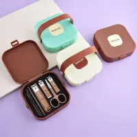 8 in 1 Manicure Kit Set.  8 in 1 Nail Clipper Set, ৮ পিসের নখ কাটার এবং মেকআপ বক্স সেট — 9
