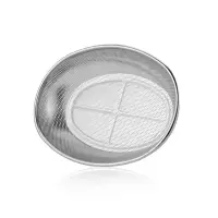 Premium Stainless Steel Perforated Oval Fruit & Vegetable Basket — 3