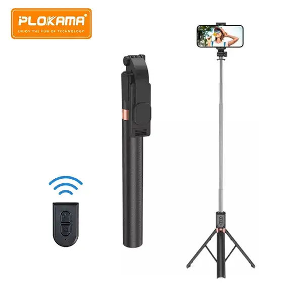 Plokama K9  Selfie Stick Tripod LED Selfie Stick Tripod
