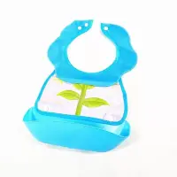 Silicone Baby Bibs With Food Catcher — 7