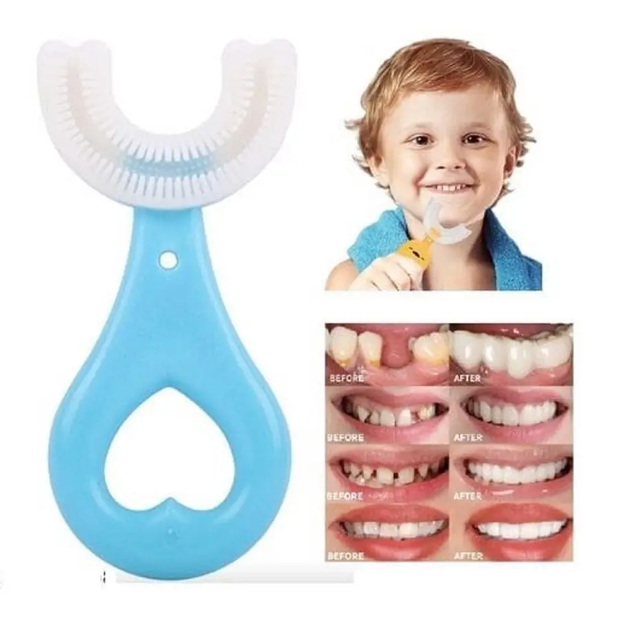 U Shaped Silicone Toothbrush for Kids