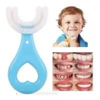 U Shaped Silicone Toothbrush for Kids — 1