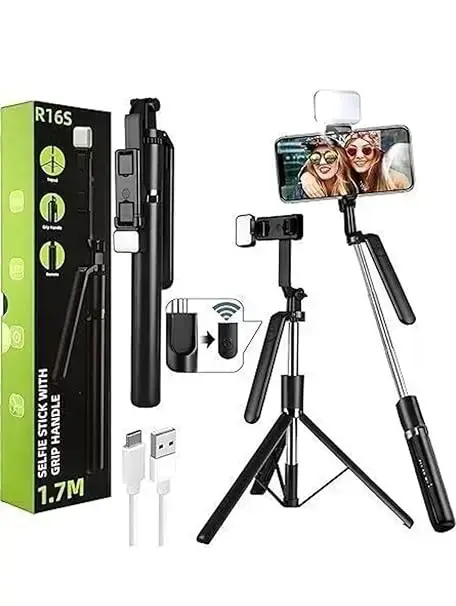 R16S 3-in-1 Selfie Stick Tripod with Remote Control