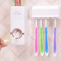 Automatic Toothpaste Dispenser With Toothbrush Holder — 5